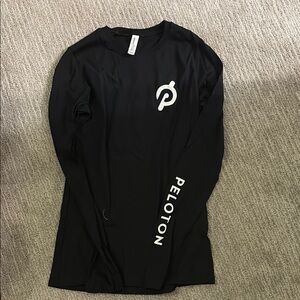 Peloton Black Fitted Long Sleeve T-Shirt
